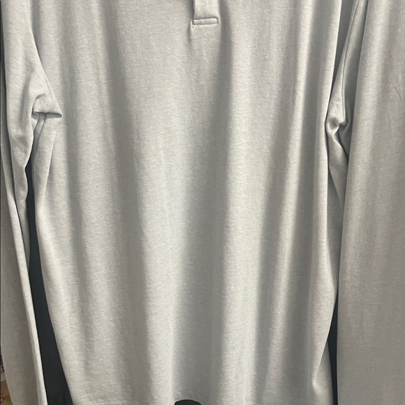 Lucky Brand Light Gray Men's Long Sleeve Polo Shirt - Picture 5 of 6